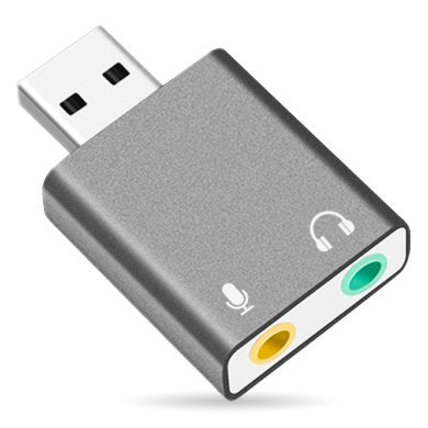Convertidor USB V2.0 a Audio 3.5 mm/Auxiliar - 7.1 Canales, Gris plata, 263571 BROBOTIX Convertidor USB V2.0 a Audio 3.5 mm/Auxiliar - 7.1 Canales, Gris plata, 263571 BROBOTIX
